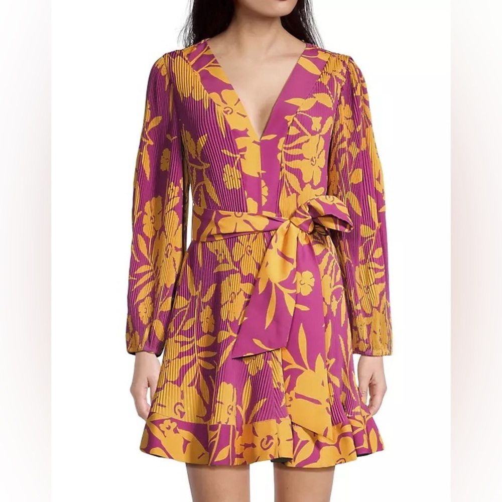 Milly Liv Marigold Aroma Pleated Dress